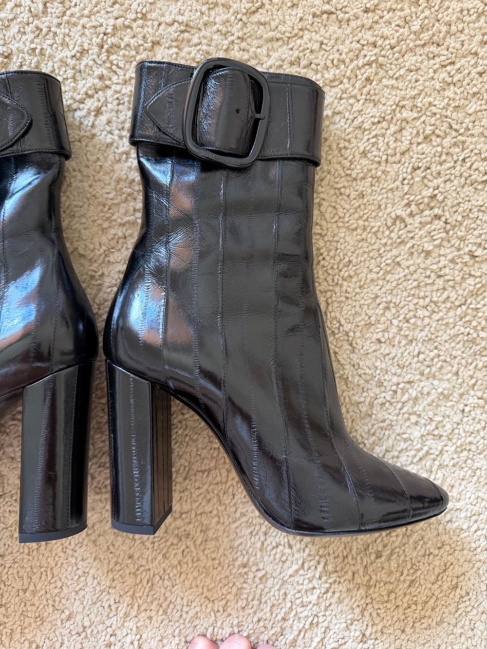 Saint Laurent Joplin Eel Leather Boots - Picture 10 of 10
